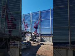 معرفی حصار بادشکن ورق استیل ضد زنگ سبز برای جلوگیری از باد و گرد و غبار برای شما