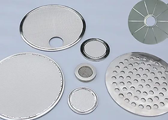 0.5mm–200um Leaf Disc Filter Screen Mesh Steel Stainless 304