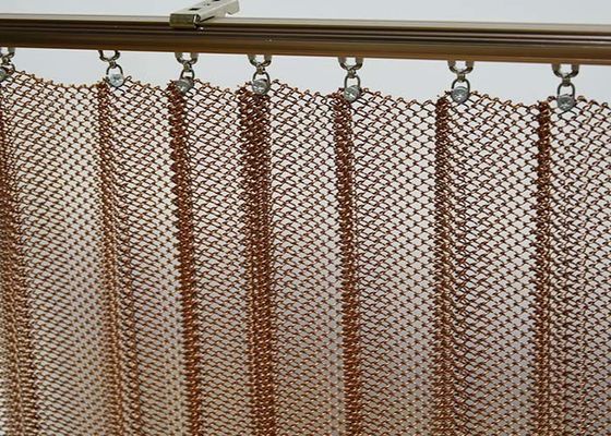 پرده سیم پیچ فلزی، پرده پارچه ای سیم پیچی مش تزئینی داخلی ایده آل برای خانه و هتل شما
