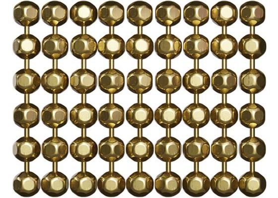 پرده گره فلزی فولاد ضد زنگ 2mm-12mm قطر برای تقسیم کننده فضا
