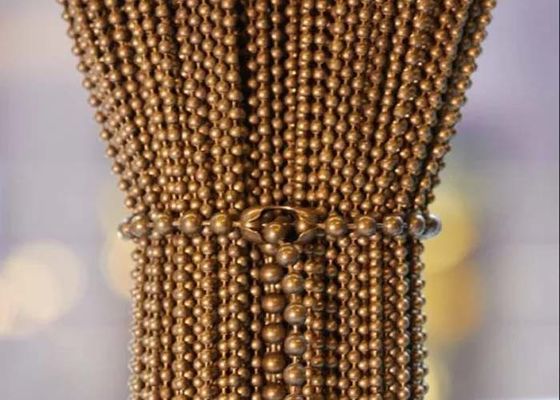 پرده گره فلزی فولاد ضد زنگ 2mm-12mm قطر برای تقسیم کننده فضا