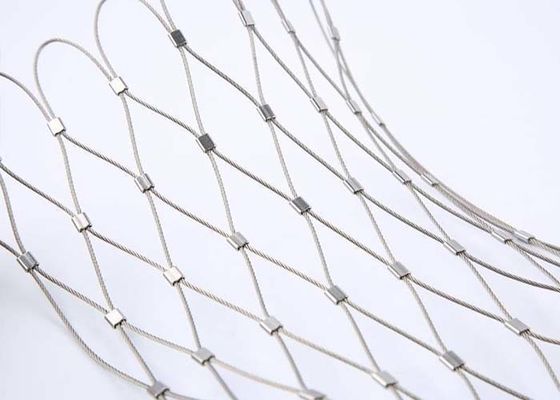 توری طناب معماری برای نمای ساختمان، مش پرکننده نرده، نرده، مش باغ وحش، توری ایمنی پیرامونی هلیدک