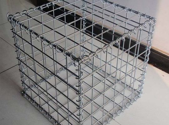 6.0mm 50x70mm گالوانیزه گابیان سبد بافت و جوش فرآیند