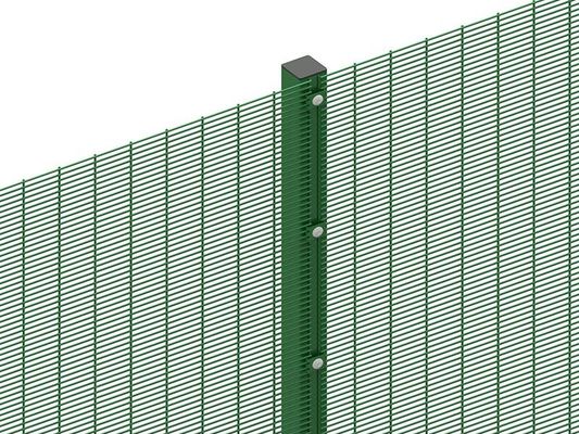 80 × 80mm 358 حصار امنیتی بالا سیم گالوانیزه گرم + PVC رنگ آمیزی سخت