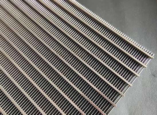 صفحات توری سیمی گوه ای استیل ضد زنگ با عرض 500-2000 میلی متر