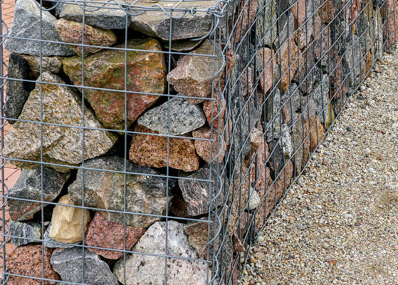 4mm قطر سیم ساخت و ساز Galfan Gabion سبد برای کنترل فرسایش
