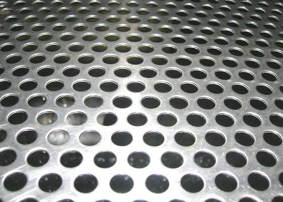 0.8mm سوراخ گالوانیزه سوراخ گرد ورق فلزی سوراخ شده برای نمای ساختمان