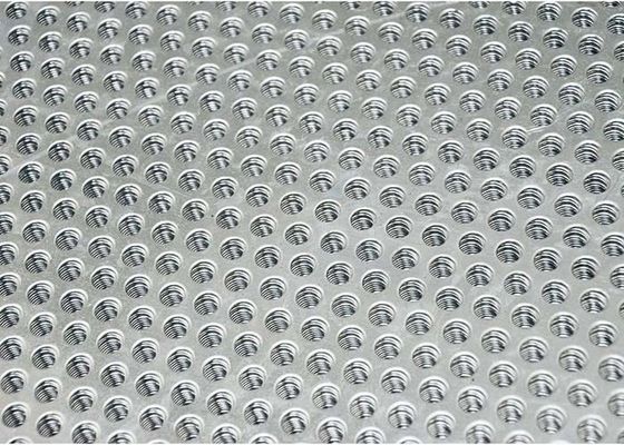 ورق فلزی سوراخ شده ASTM B209 استاندارد مواد مختلف مناطق باز 5٪ - 79٪