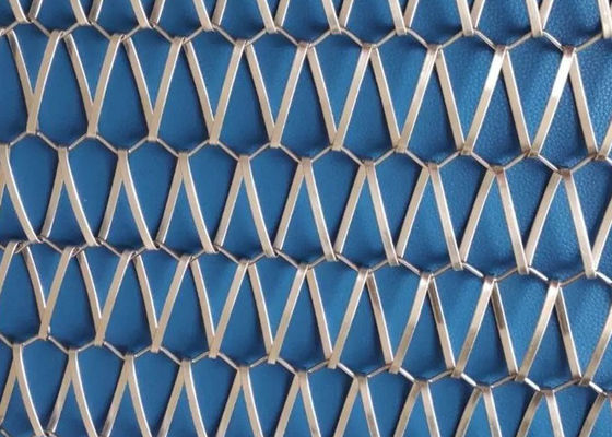 SS304 36.5mm اسپیرال Pitch Sprial Weave Metal Conveyor Belt Mesh