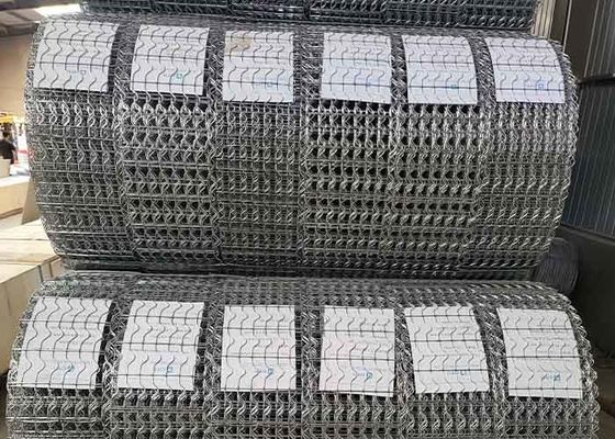 شبکه پوشش وزن بتن گالوانیزه کشیده شده 25.4mm X 67mm Mesh X 190.5mm Strips