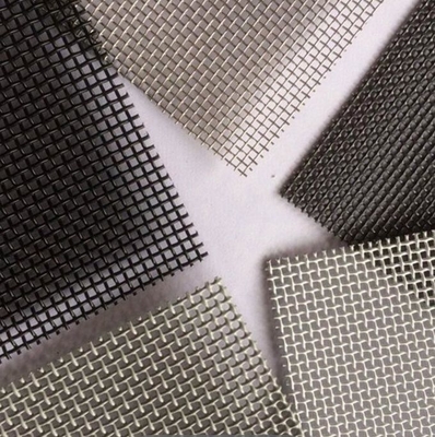 فولاد ضد زنگ 304 شبكه امنيتي پنجره پرده 0.10mm-0.26mm سیم