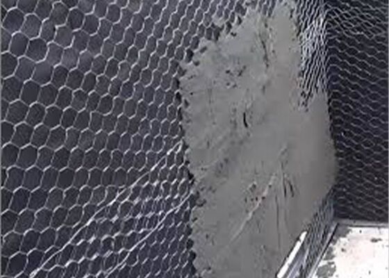 توری سیمی شش ضلعی مورد استفاده به عنوان توری گچ برای تقویت سقف و دیوار