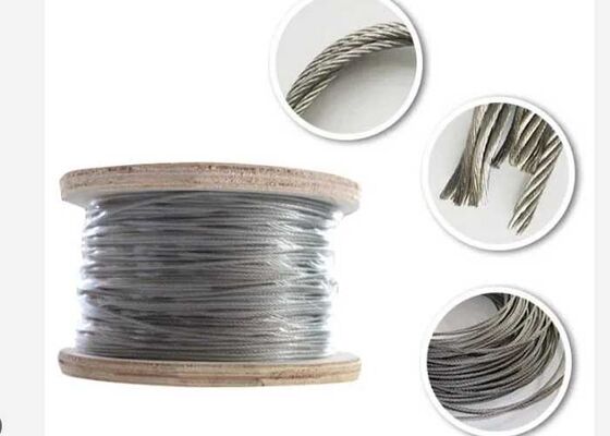 طناب سیمی از جنس استنلس استیل 304 با روکش نایلون (ساخت 7x7)