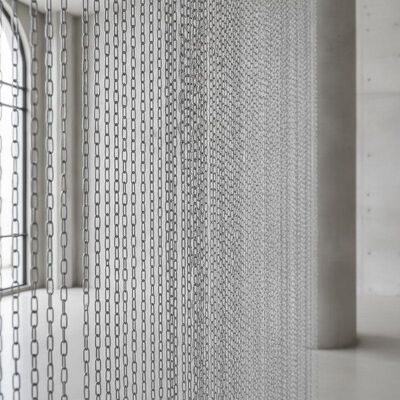 پرده آلیومینیوم تزئینی سیم میش 1.0mm زنجیر لینک فلزی کویل پرده برای معماری داخلی