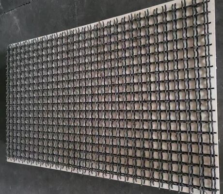 Anti Blinding Woven Vibrating Screen Mesh 870x1500mm 40mm Aperture Wet Sticky Ore Panel
