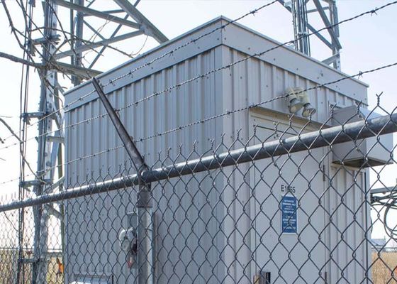 امنیت الکتریکی 1.8 M زنجیر لینک حصار پوشش وینیل