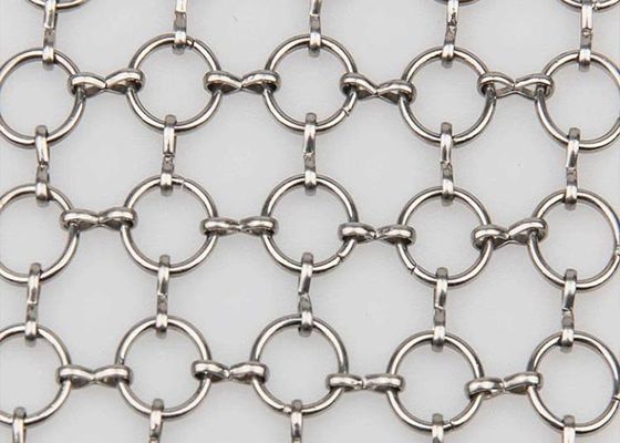 ابری از فولاد ضد زنگ حلقه شبکه تزئینی با قطر سیم 0.5mm-3mm